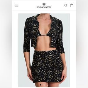 Devon Windsor Blazer Set “Lilia Set in Zebra”